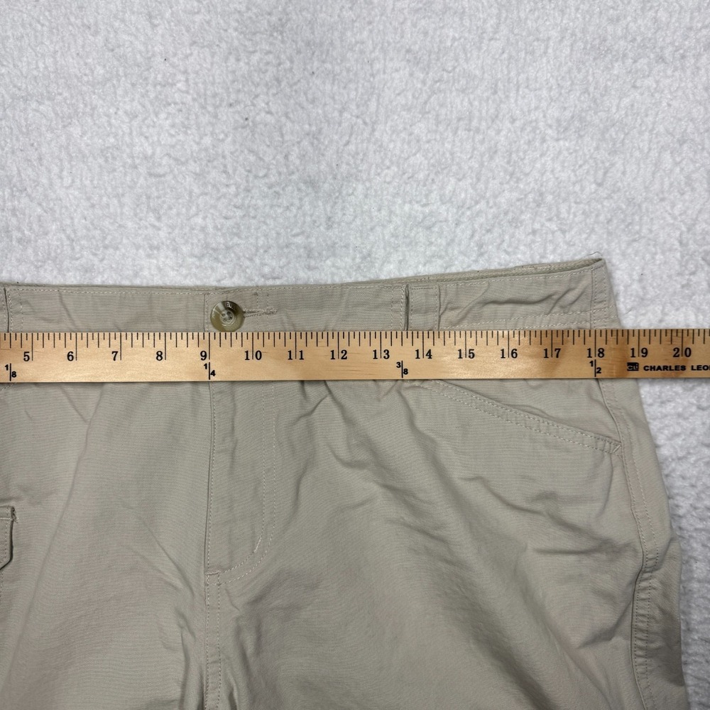 Columbia Capri Pants Beige Cotton Bermuda Knickers Gorpcore Hike Women's Size 14 - Picture 4 of 10